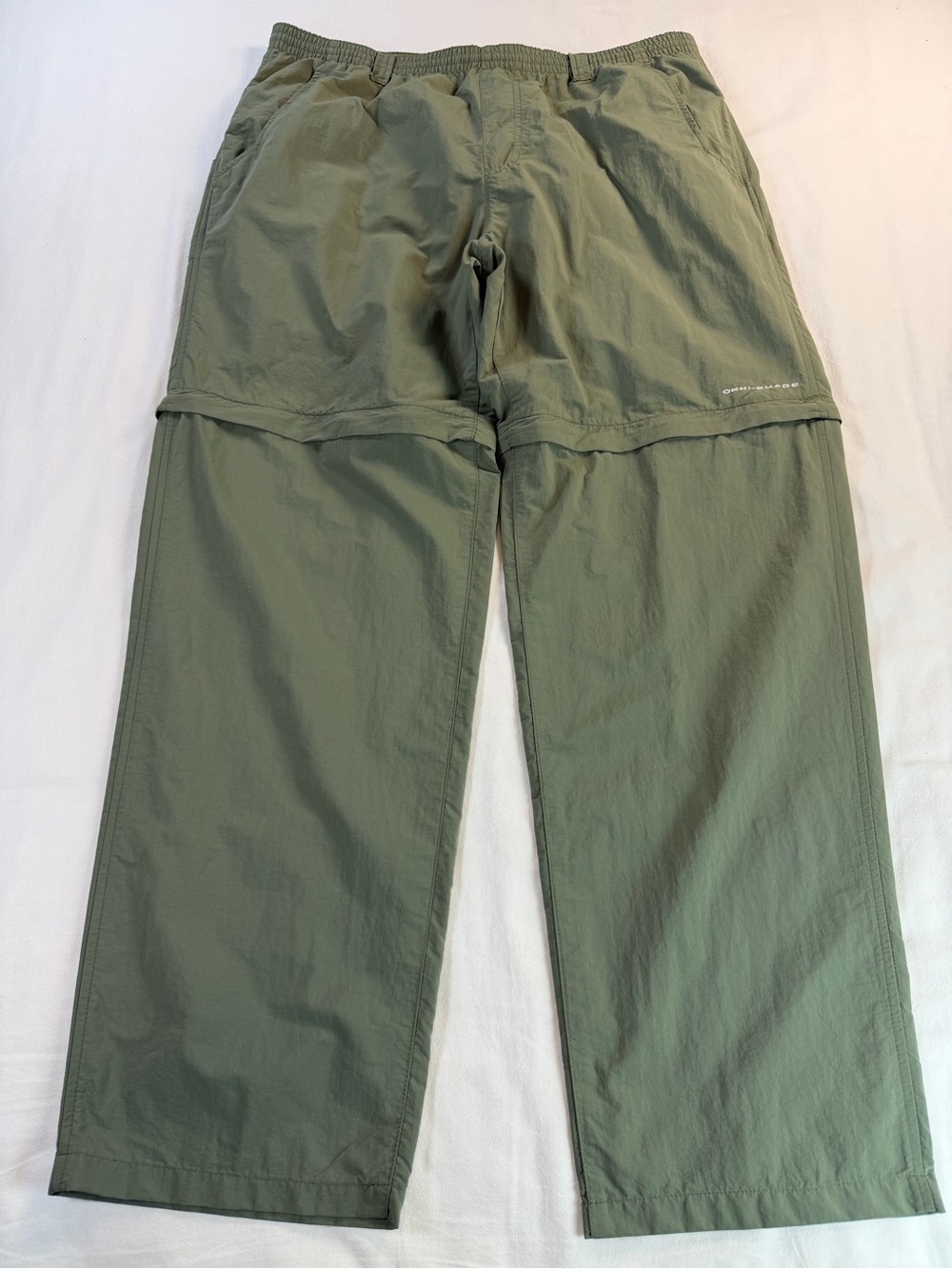 Columbia PFG Men’s Sage Green Convertible Fishing Hiking Pants Large